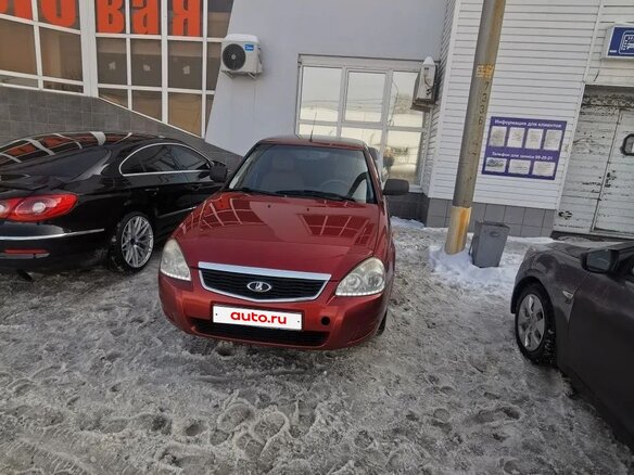 2017 Lada (ВАЗ) Priora I Рестайлинг, красный, 620000 рублей - вид 1
