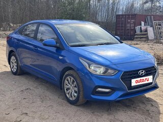 2018 Hyundai Solaris II, синий, 1230000 рублей, вид 3