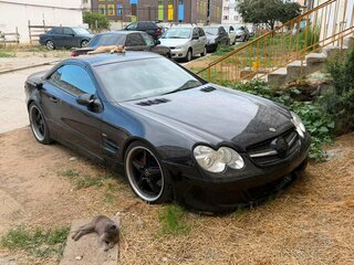 2002 Mercedes-Benz SL-Класс 500 5-speed V (R230), чёрный, 1350000 рублей, вид 3