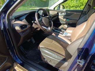 2019 Hyundai Santa Fe IV, синий, 3150000 рублей, вид 5