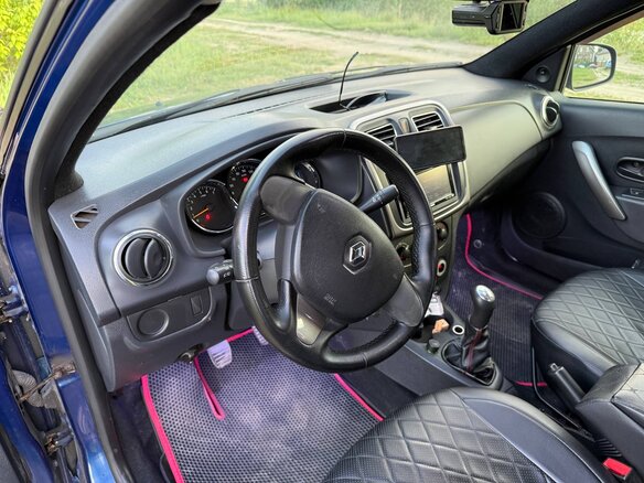 2014 Renault Logan II, синий - вид 12