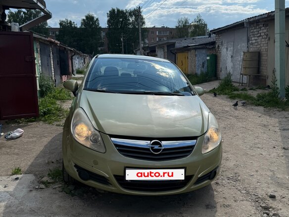 2007 Opel Corsa D, зелёный, 650000 рублей