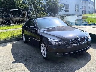 2008 BMW 5 серии 520i V (E60/E61) Рестайлинг, чёрный, 1100000 рублей, вид 4
