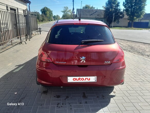 2008 Peugeot 308 I, красный, 310000 рублей - вид 4