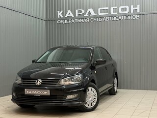 2016 Volkswagen Polo V Рестайлинг, чёрный, 999900 рублей, вид 1