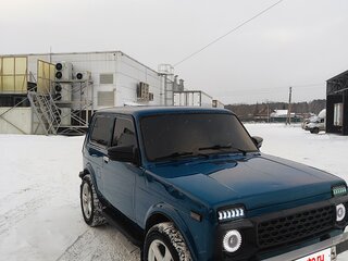 2011 Lada (ВАЗ) 2121 (4x4) I Рестайлинг, синий, 600000 рублей, вид 2