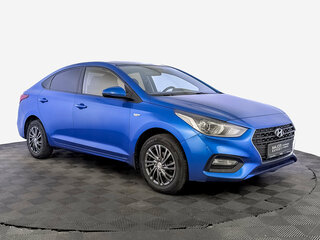 2019 Hyundai Solaris II, синий, 1455000 рублей, вид 3