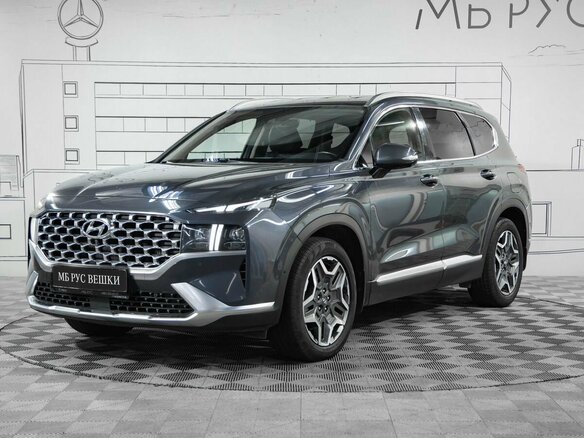 2021 Hyundai Santa Fe IV Рестайлинг, синий, 3589000 рублей