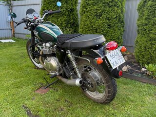 2003 Triumph Bonneville T100, зелёный, 375000 рублей, вид 3