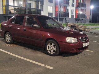 2008 Hyundai Accent ТагАЗ II, красный, 390000 рублей, вид 3