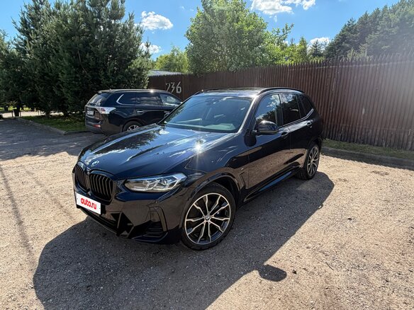 2021 BMW X3 30i xDrive III (G01) Рестайлинг, синий