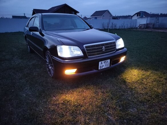 2002 Toyota Crown XI (S170), синий, 1150000 рублей - вид 3