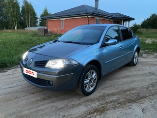 2008 Renault Megane II Рестайлинг, синий, 345000 рублей, вид 4