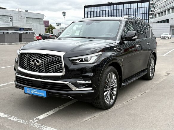 2018 Infiniti QX80 I Рестайлинг 2, чёрный, 3849000 рублей