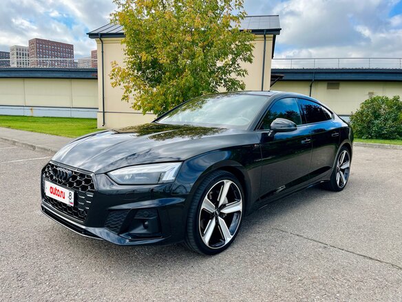 2020 Audi A5 40 TDI II (F5) Рестайлинг, чёрный - вид 2