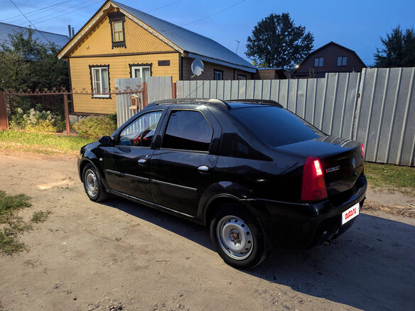 2009 Renault Logan I, чёрный, 310000 рублей - вид 4