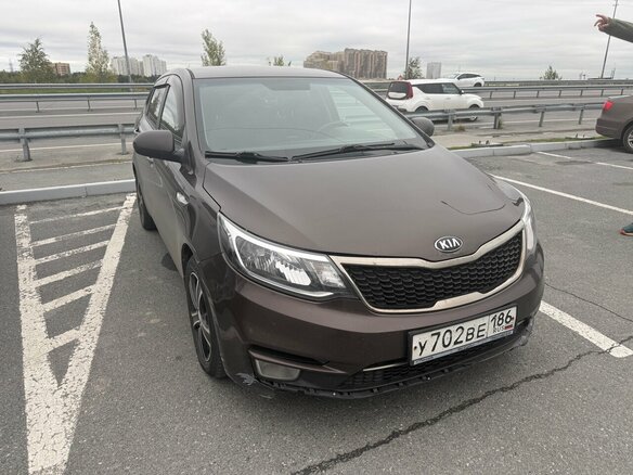2015 Kia Rio III Рестайлинг, коричневый - вид 1