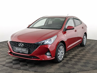 2021 Hyundai Solaris II Рестайлинг, красный, 1515000 рублей, вид 1