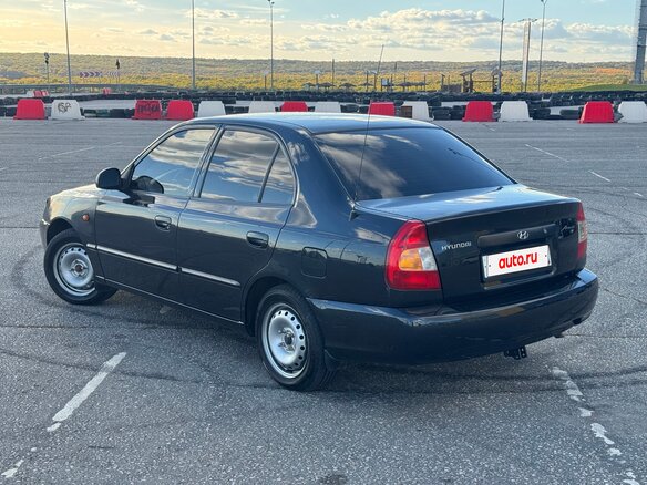 2008 Hyundai Accent ТагАЗ II, чёрный, 305000 рублей - вид 5