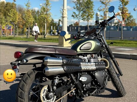 2025 Triumph Scrambler, зелёный, 1280000 рублей, вид 3