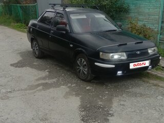 1998 Lada (ВАЗ) 2110, чёрный, 75000 рублей, вид 2