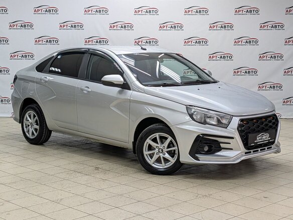 2021 Lada (ВАЗ) Vesta I, серый, 929000 рублей - вид 3