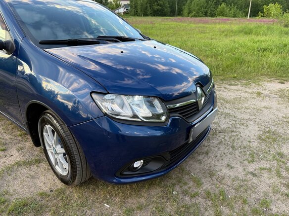 2014 Renault Logan II, синий - вид 16