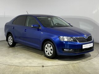 2019 Skoda Rapid I Рестайлинг, синий, 1300000 рублей, вид 3