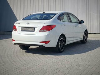 2016 Hyundai Solaris I Рестайлинг, белый, 845000 рублей, вид 3