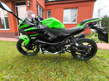2021 Kawasaki Ninja 400, зелёный, 580000 рублей, вид 5