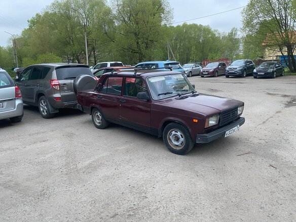 2007 Lada (ВАЗ) 2107, пурпурный - вид 1