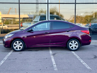 2013 Hyundai Solaris I, фиолетовый, 825000 рублей, вид 4