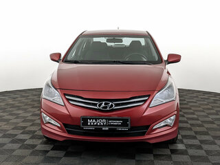 2015 Hyundai Solaris I Рестайлинг, красный, 1060000 рублей, вид 2
