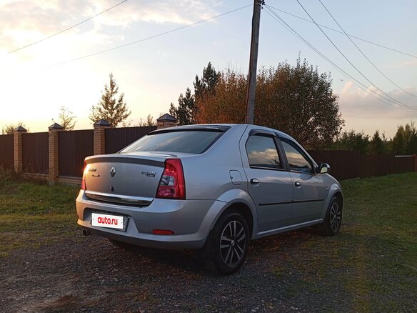 2012 Renault Logan I Рестайлинг, серый, 470000 рублей - вид 8