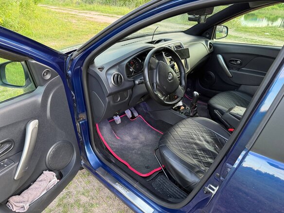 2014 Renault Logan II, синий - вид 10