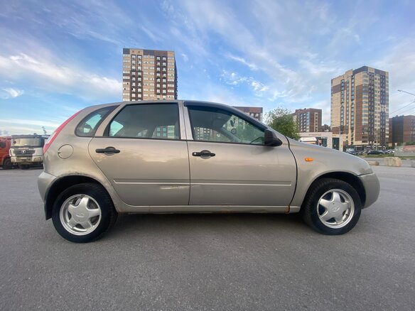 2007 Lada (ВАЗ) Kalina I, бежевый, 190000 рублей - вид 1