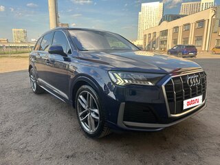 2020 Audi Q7 45 TDI II (4M) Рестайлинг, синий, 5500000 рублей, вид 2