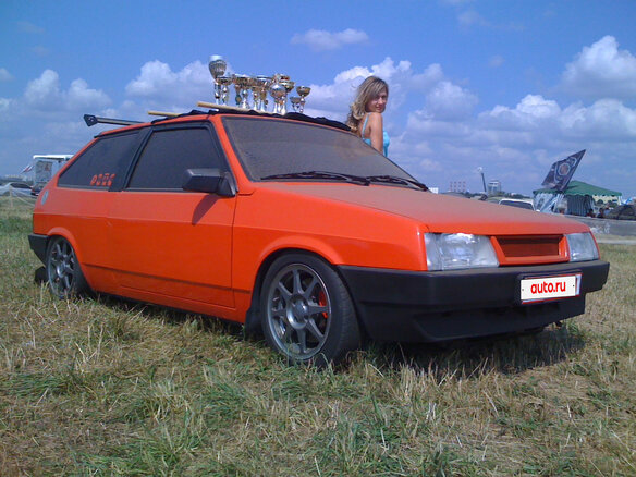 2002 Lada (ВАЗ) 2108, оранжевый, 350000 рублей - вид 6