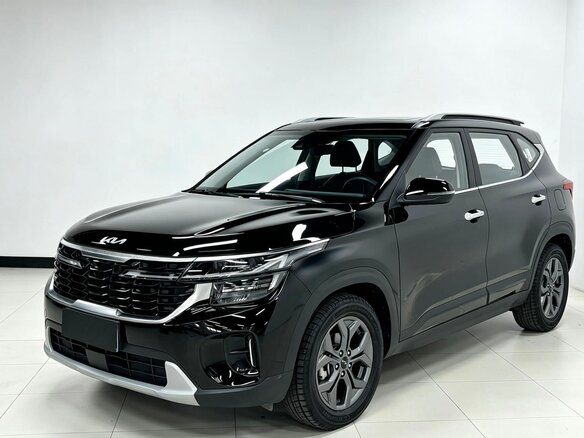 2023 Kia Seltos I Рестайлинг, чёрный - вид 1