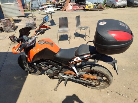 2012 KTM 200 Duke, оранжевый, 250000 рублей, вид 4