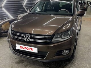 2014 Volkswagen Tiguan I Рестайлинг, коричневый, 1280000 рублей, вид 4