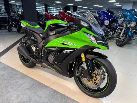 2013 Kawasaki ZX-10R Ninja, зелёный, 1250000 рублей, вид 5