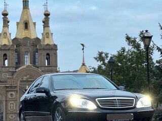 2002 Mercedes-Benz S-Класс 430 IV (W220) Рестайлинг, чёрный, 670000 рублей, вид 2