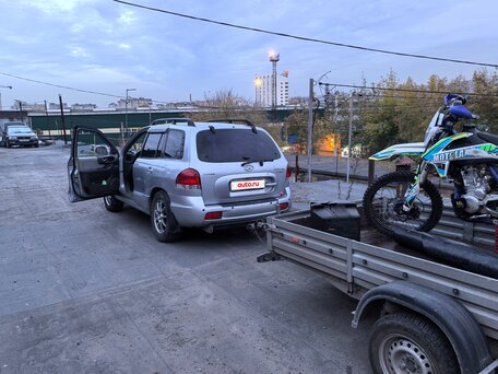 2007 Hyundai Santa Fe Classic Classic, серебристый, 820000 рублей, вид 4