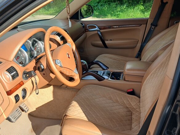 2006 Porsche Cayenne S I (955), чёрный, 1300000 рублей - вид 20