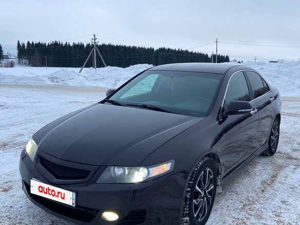 2007 Honda Accord VII Рестайлинг, чёрный