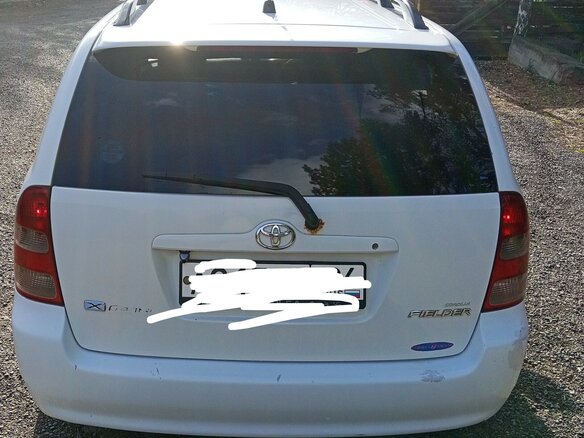 2002 Toyota Corolla Fielder IX (E120, E130), белый, 550000 рублей - вид 2