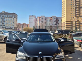 2015 BMW 7 серии 750i xDrive V (F01/F02/F04) Рестайлинг, чёрный, 1850000 рублей, вид 2