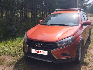 2019 Lada (ВАЗ) Vesta SW Cross I, оранжевый, 730000 рублей, вид 3