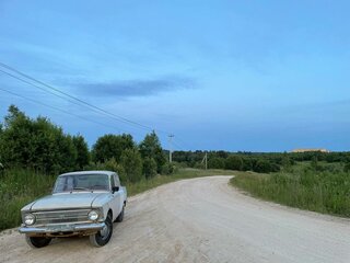 1974 Иж Москвич-412 ИЭ, серебристый, 55000 рублей, вид 2